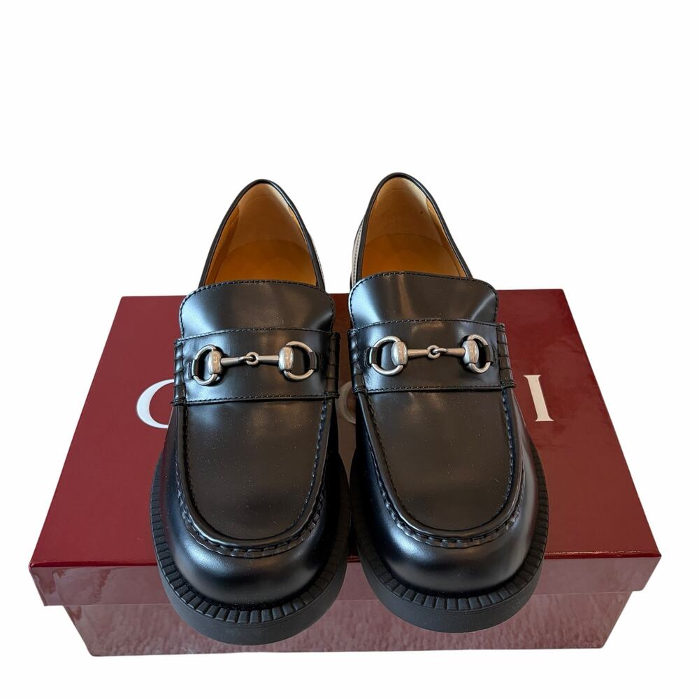 Gucci Mens Horsebit Leather Loafers 794202 Black Size 11.5 US 12 NEW - Picture 14 of 16
